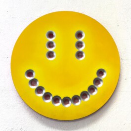 Smiley Kunst Schilder Streetart