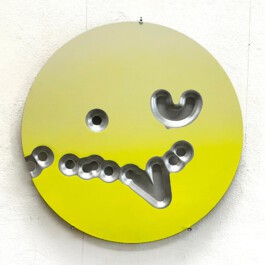 Smiley Kunst Schilder Streetart